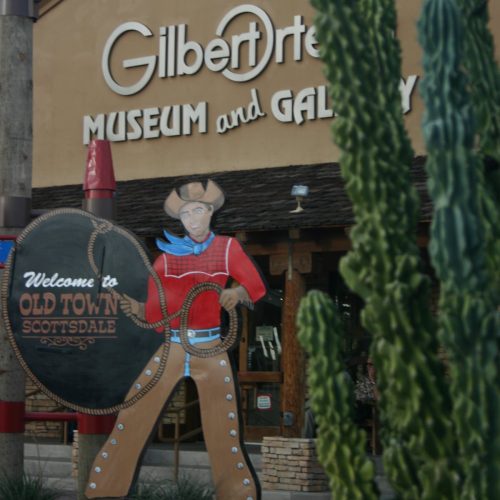 Old Town Scottsdale Cowboy Sign